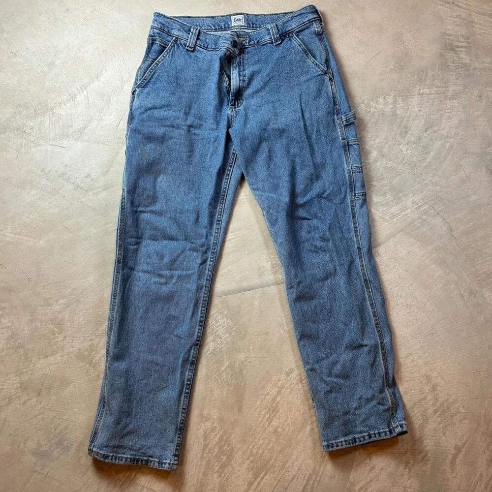 Lee Men's Blue and Navy Jeans
